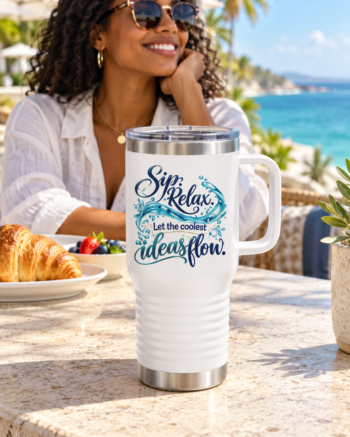 Sip & Relax 20oz Insulated Travel Mug | Let the Coolest Ideas Flow
