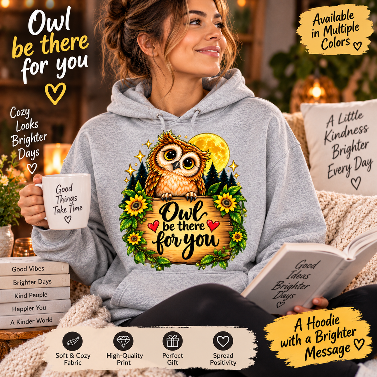 Owl Be There for You Embroidered Sweatshirt | r0zey