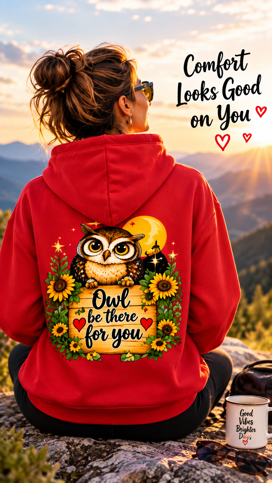 Owl Be There for You Embroidered Sweatshirt | r0zey