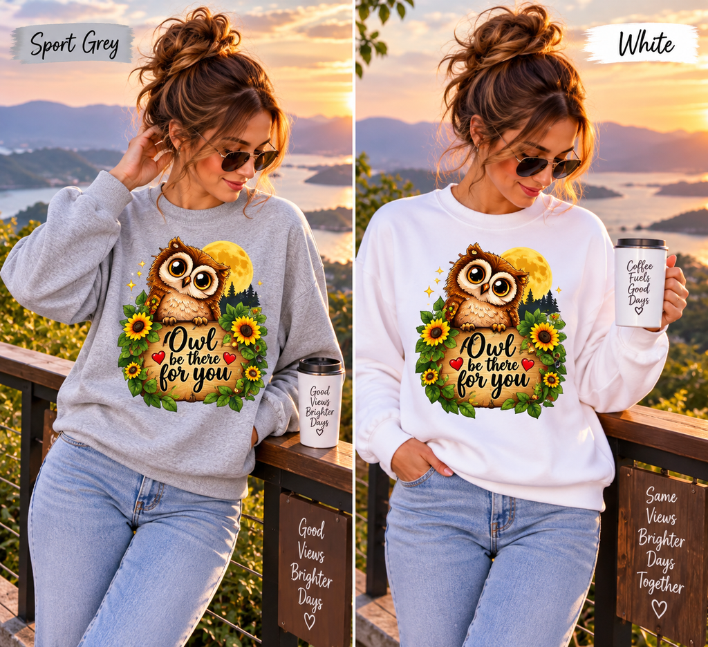 Owl Be There for You Embroidered Sweatshirt | r0zey