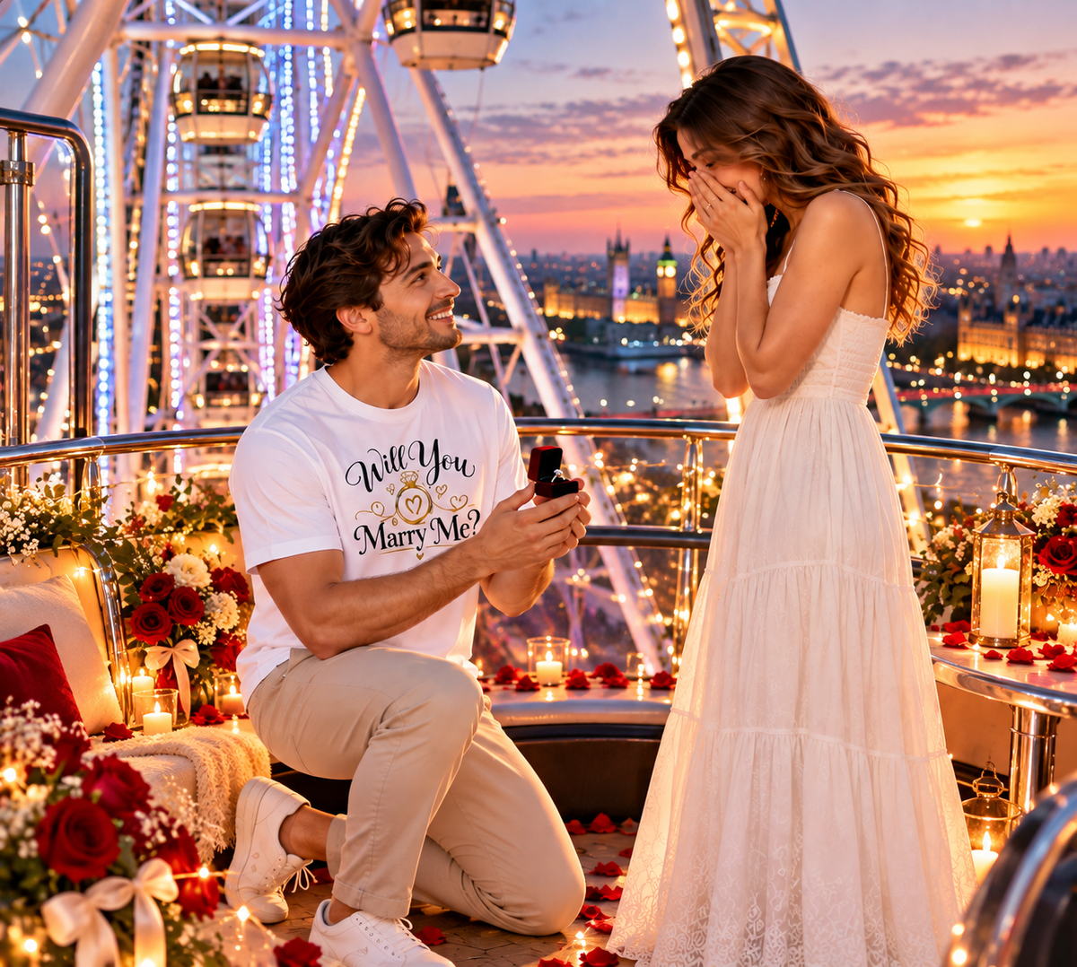 Will You Marry Me? Proposal T-Shirt for Him, Engagement Gift Groom