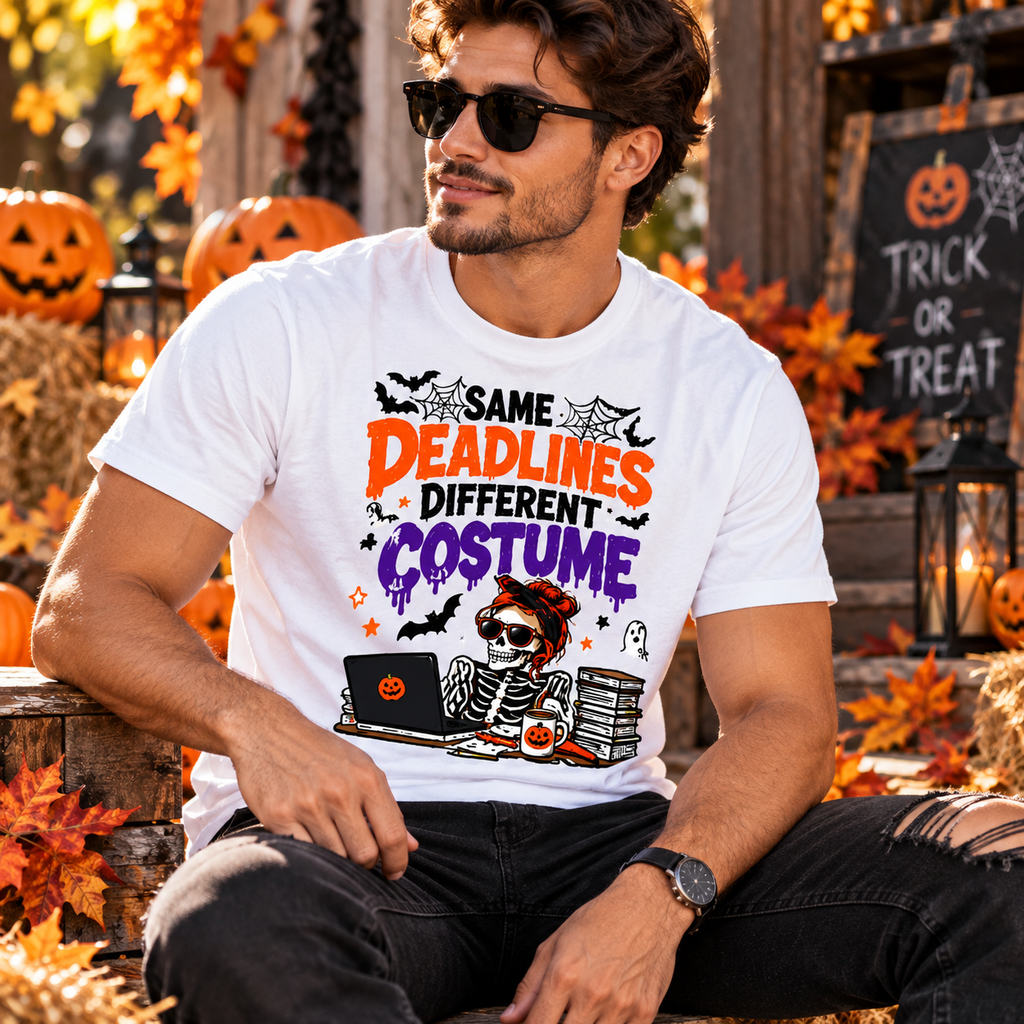 Funny Office Halloween Shirt, Same Deadlines Different Costume Tee, Coworker Gift