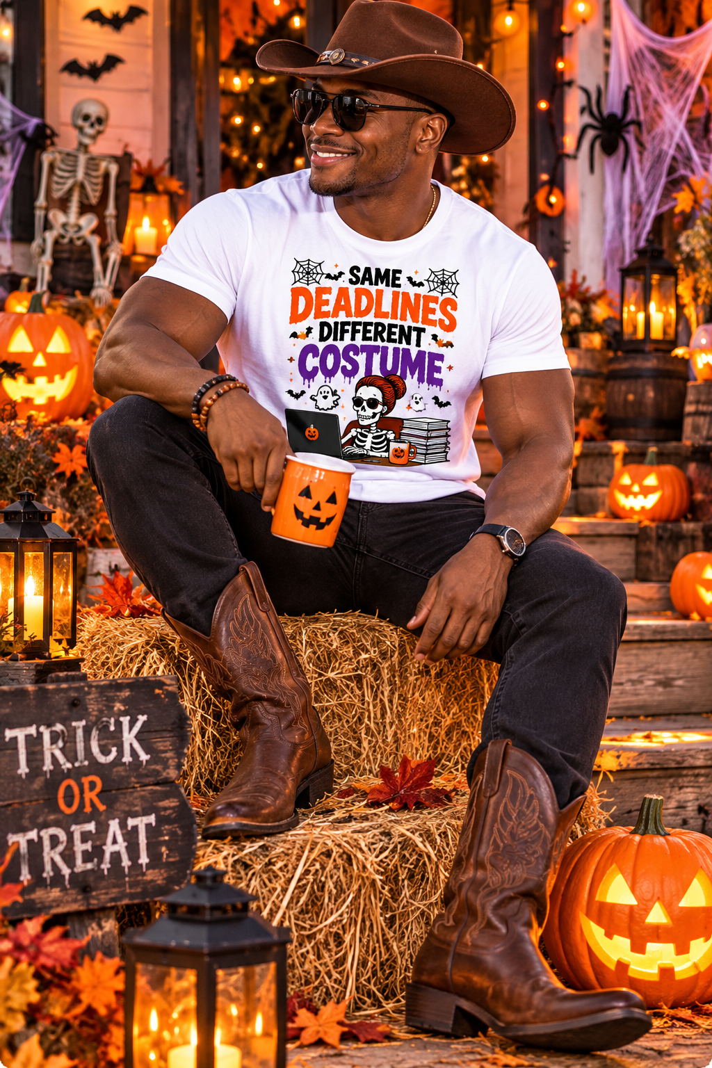 Funny Office Halloween Shirt, Same Deadlines Different Costume Tee, Coworker Gift