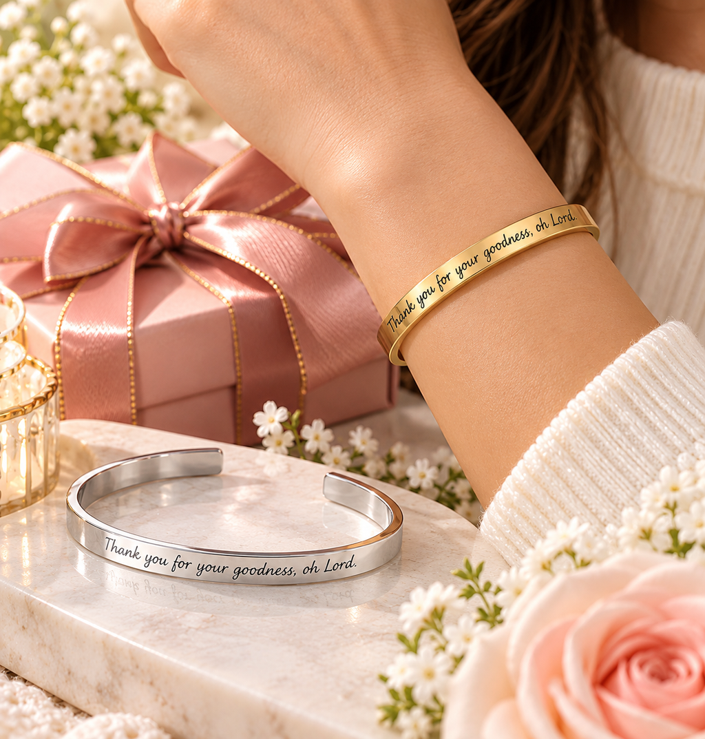 Personalized Engraved Cuff Bracelet | Custom Jewelry Gift