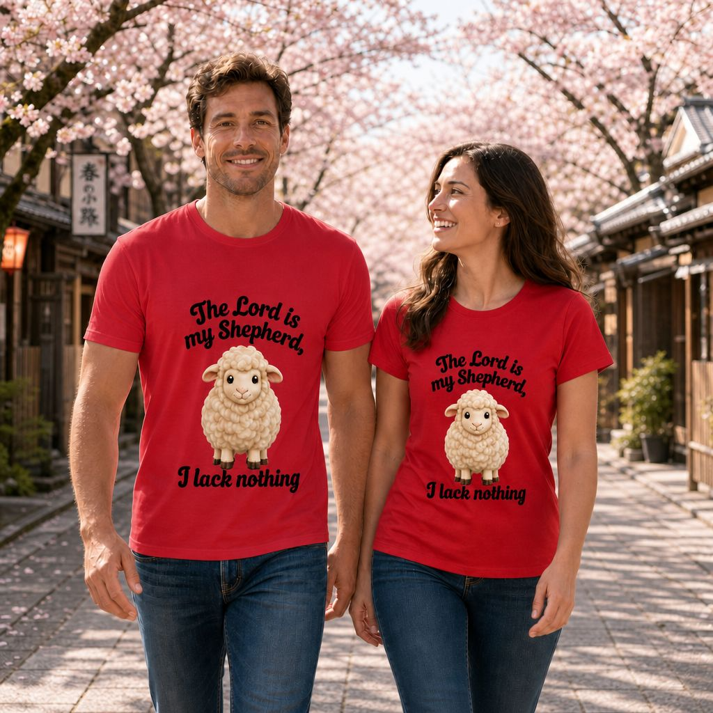 The Lord Is My Shepherd T-Shirt, Psalm 23:1 Christian Gift, Faith Comfort Wear, Casual Outfit