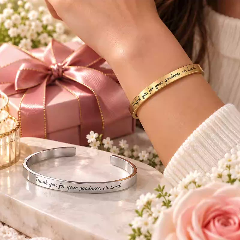 Personalized Engraved Cuff Bracelet | Custom Jewelry Gift