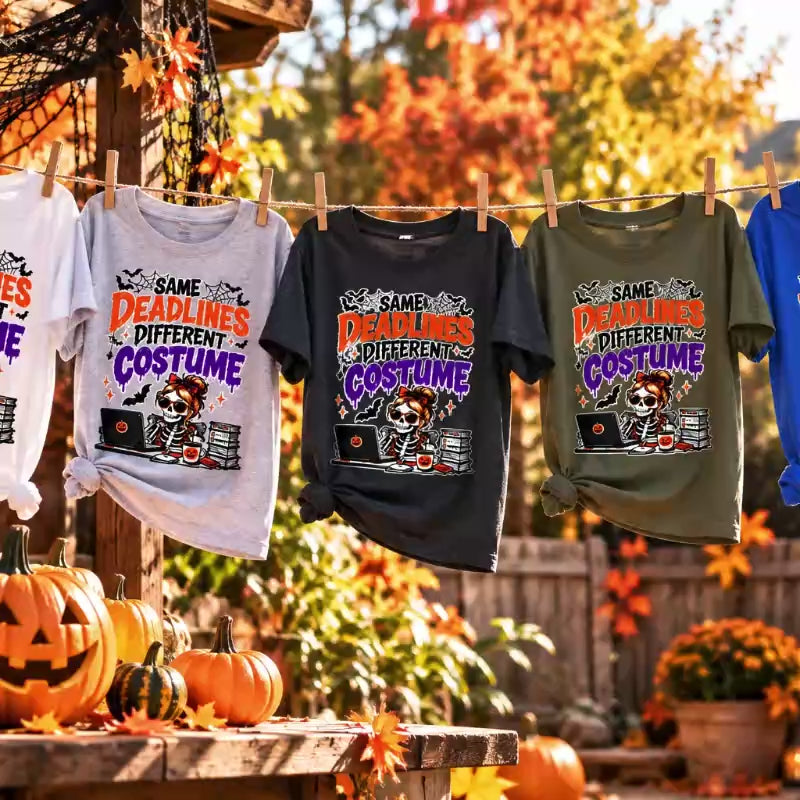 Funny Office Halloween Shirt, Same Deadlines Different Costume Tee, Coworker Gift